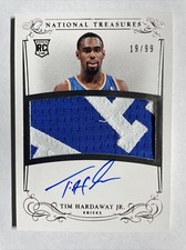 2013-14 National Treasures TIM HARDAWAY JR 2 Color Rookie Patch Auto 19/99🔥 HOT