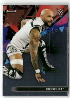 2021 Topps Finest WWE #33 Ricochet RAW Wrestling Card - Image 1 of 4
