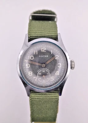CIVITAS DH VINTAGE RARE GERMAN ARMY WORLD  WAR II WATCH - Image 1 of 4