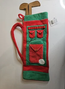 Department 56 Weihnachten Golfbag Strumpf rot Akkupack Blinklichter Trim - Bild 1 von 9