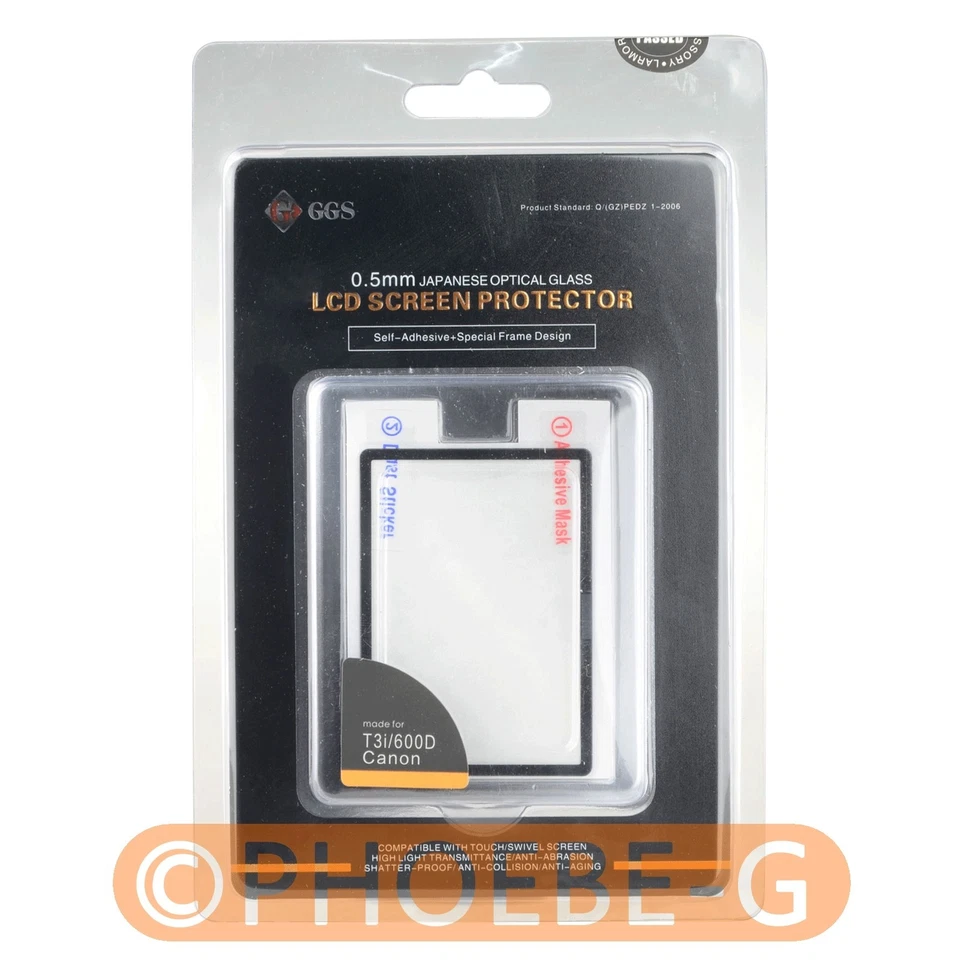 GGS IV 0.5mm Self-Adhesive Glass LARMOR Screen Protector GGS4 for Canon 600D - Image 1 of 1