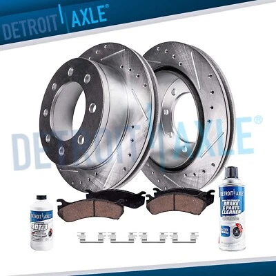 Rear 330mm Brake Rotor +Ceramic Pad for Chevy Express 2500 3500 GMC Savana 3500 - Image 1 of 4