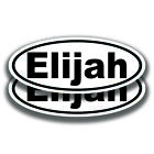 ELIJAH NAME AUFKLEBER 2 Aufkleber Bogo Auto LKW Stoßstange Fenster