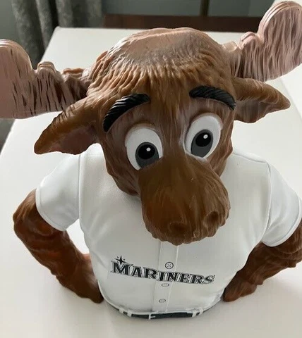 Seattle Mariners Mascot Mariner Moose Piggy Bank Key Bank Coin Bank Cover