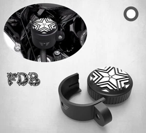 Cubierta de depósito de freno trasero Fit H-D 2007-2013 XL Sporter estrella móvil corte en contraste - Imagen 1 de 6