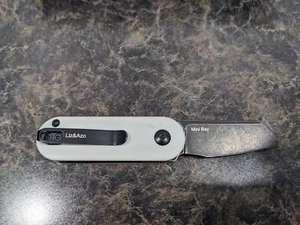 Kizer Mini Bay Folding Knife White/Black G10 Handle S35VN Plain Edge 2583A1 - Picture 1 of 17