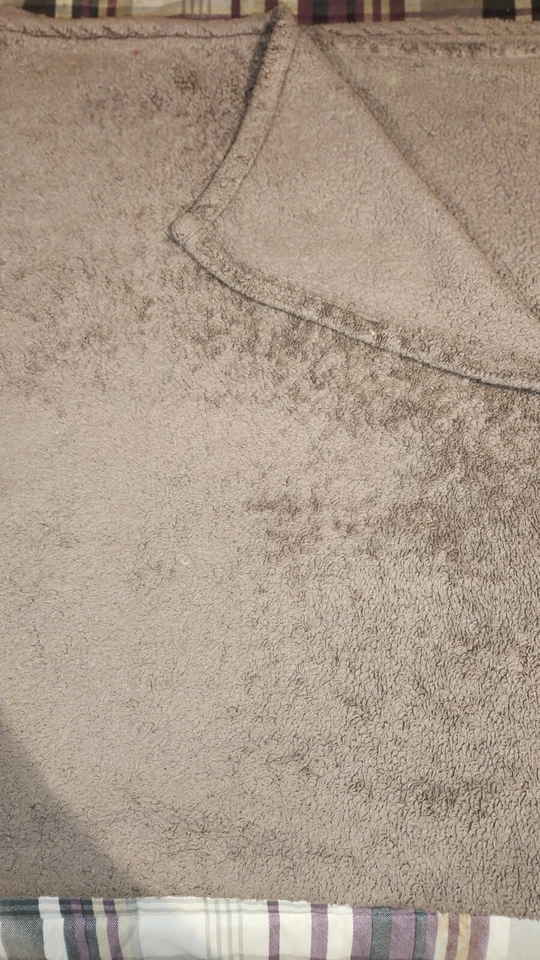 Manta polar marrón chocolate con leche 46 x 60 Foto 1 de 1