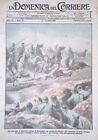 Copertina Domenica del Corriere nr. 15 del 1918 WW1 Ecatombe di Ulani Montdidier