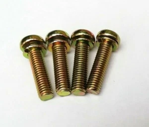 M5 J.I.S gelbe passivierte Linsenkopfschrauben (10 mm-35 mm) mit Unterlegscheibe - Bild 1 von 3