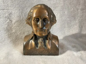 VTG George Washington Brass Piggy Bank Bust Blank 1974 Banthrico, Chicago USA - Picture 1 of 9