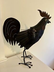Rustic Metal Rooster,Cottage, Farmhouse Home Decor Decorative Statue 19” Tall