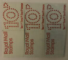 3 x 10p Briefmarkenbuch. März 1976 Die 3 verschiedenen Schattierungen des Booklet-Umschlags
