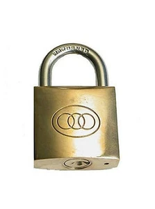 DELUXE MAGIC ESP LOCK / MENTAL MAGIC / CORRECT KEY [BRASS PADLOCK] - Picture 1 of 1