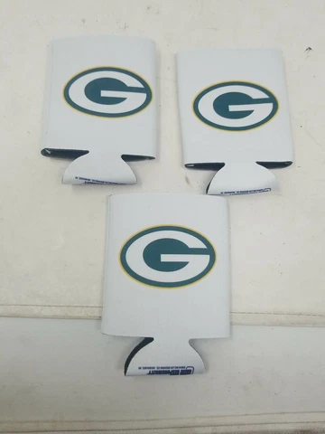New Miller Lite Green Bay Packers Can Cozy cooler Lot Of 3x (v Cover