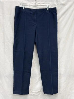 Pantalones de pierna recta Avenue para mujer azul marino talla 14 promedio frente plano informales Foto 1 de 4