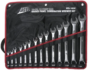 Combination Wrench Set 14 Pc. SAE Raised Panel - Picture 1 of 4