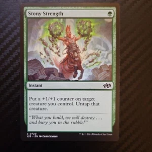 Stony Strength [Foundations Jumpstart] Magic MTG - Picture 1 of 1