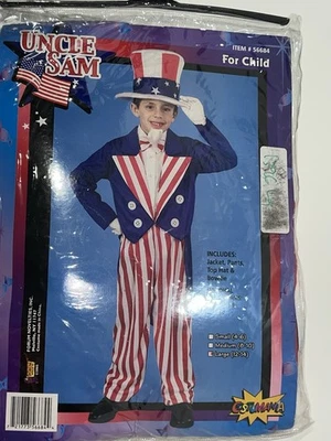 Disfraz patriótico para niño "Tío Sam" por Forum talla grande 10-12 Halloween Juegos con disfraces Foto 1 de 3