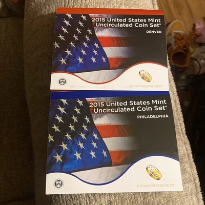 2015 P & D US Mint Set Uncirculated 28 Coins OGP Original Mint Packaging. - Image 1 of 3