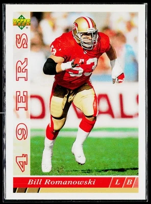 1993 Upper Deck #263 Bill Romanowski - Image 1 of 2
