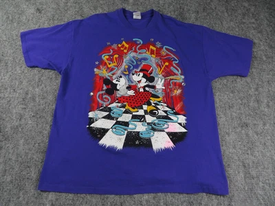 Camisa De Colección Disney Para Hombres 2XL Púrpura Mickey Minnie Mouse Bailando Estrás EE. UU. Foto 1 de 4