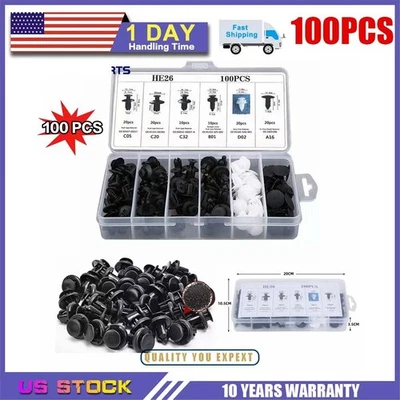 100x For Hyundai car Fixing Fastener Bumper Fender Liner Push Type Retainer Clip Foto 1 de 4