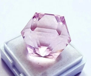 Pink Topaz Fancy Cut 50.40 Ct Certified Loose Gemstone With Free Gift - Picture 1 of 7