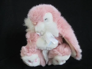 Vinatge Keel Toys Simply Soft Collection rosa Hase Kaninchen 7 Zoll Stofftier Plüschtier - Bild 1 von 21