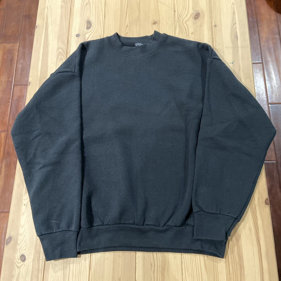 Suéter Vintage Blanco Hecho en EE. UU. Cuello Redondo Hombres Grande? Negro cómodo suave Foto 1 de 4