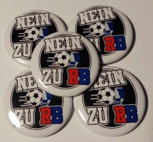 1x Nein zu RB Button Fußball Ultras FCK RBL FCK DFB Ultra 1312 Anti RB Hool - Imagen 1 de 1