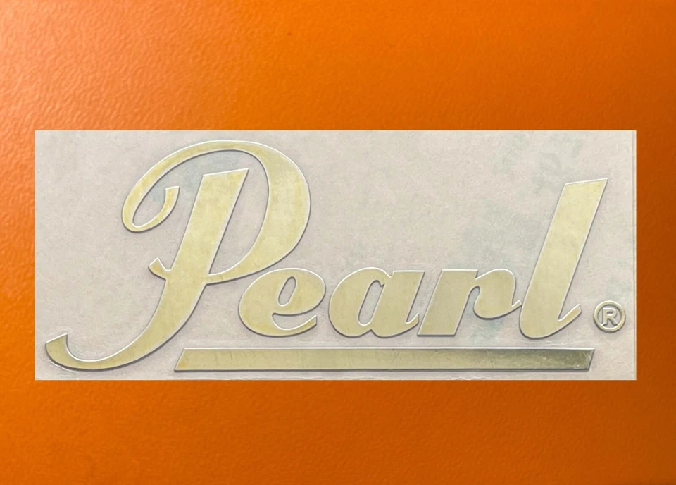 1 pieza Pegatina para Tambores Perla Color Dorado Espejo Logo Calcomanía Insignia 2" Ancho Foto 1 de 1