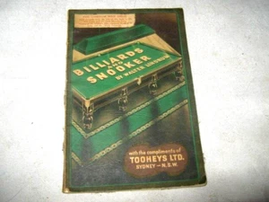 A Rare Complimentary Copy Tooheys Sydney Billiards & Snooker by Walter Lindrum - Picture 1 of 8