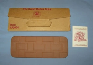 Longaberger Pottery #30074 Bread Basket Brick Warming Stone 11'' x 4 -1/4'' EUC - Picture 1 of 7