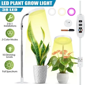 LED Grow Light for Indoor Plants UV& Full Spectrum Halo Growing Lamp Dimmable - Picture 1 of 6