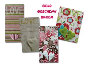 Geldgeschenk Hochzeit Geldgeschenkbild Geschenkverpackung "rechteckig" - Bild 1 von 5