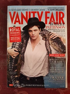 VANITY FAIR Magazine April 2011 Robert Pattinson Aaron Tveit Henry Rollins - Picture 1 of 2