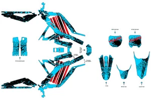 Graphic Kit Decal Vinyl Wrap Sticker Kit for Segway X-260 & Sur-Ron LIGHT MX - Picture 1 of 5