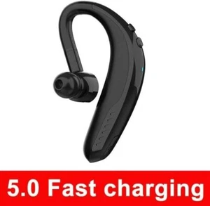 IPUDIS Wireless Earbud Ear Hook Bluetooth Earphone 170mAh Single HAND FREE BLACK - Foto 1 di 1