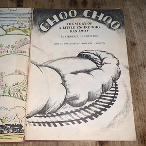 1937 CHOO CHOO The Story of a Little Engine Who Ran Away By VIRGINIA LEE BURTON - Picture 1 of 21