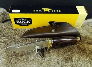 Buck Zipper Heritage Walnut Fixed Blade Hunting Knife w/ Sheath #191 ,2550 USA! - Picture 1 of 5