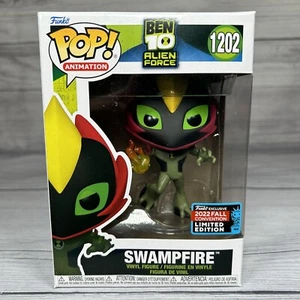 Swampfire Funko Pop!  - 2022 NYCC - Ben 10 Alien Force  - Official Sticker #1202 - Picture 1 of 8