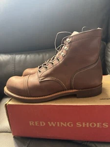 Red Wing Shoes Iron rangers 10.5 Amber 08111 Brown - Picture 1 of 7