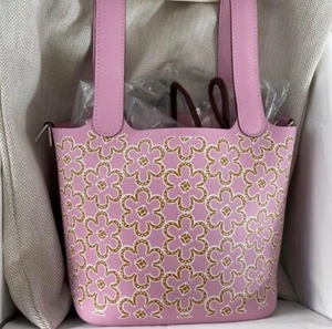 Hermes Mauve Sylvestre Swift Lucky Daisy Picotin 14 Palladium Hardware - Picture 1 of 5