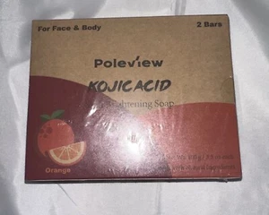 Poleview Kojisäure Hautaufhellende Seifenstücke - Orange - 2 Stück - - Bild 1 von 2