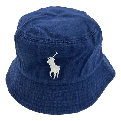 Polo Ralph Lauren Little Boy's Big Pony Safari Bucket Hat - Navy (White) - - Image 1 of 2