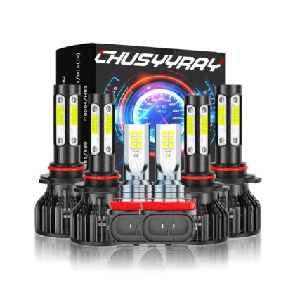 For Honda Civic 2006-2015 6x LED Headlight + Fog Light Bulbs Combo 6000K White - Image 1 of 4