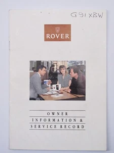 ROVER BESITZER INFORMATION & SERVICE AUFZEICHNUNGSBUCH 1990 MINI 200 800 MAESTRO AKM 6665 - Bild 1 von 12