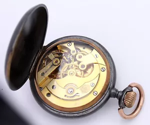 Georges Favre-Jacot & Cie. / Zenith Savonnette im brunierten Gehäuse ca. 1910 - Picture 1 of 13