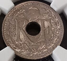 **ONLY 4 NGC GRADED** 1920 France 5 Centimes Copper-Nickel LARGE, km#865a Coin