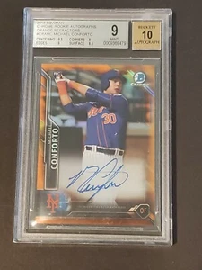 2016 Bowman Chrome Orange Michael Conforto SSP /25 Auto RC BGS 9/10 Rookie - Bild 1 von 3